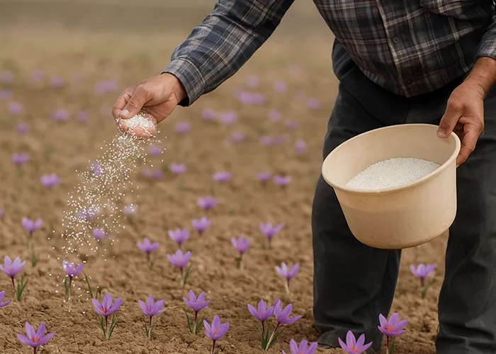 بهترین کود برای زعفران